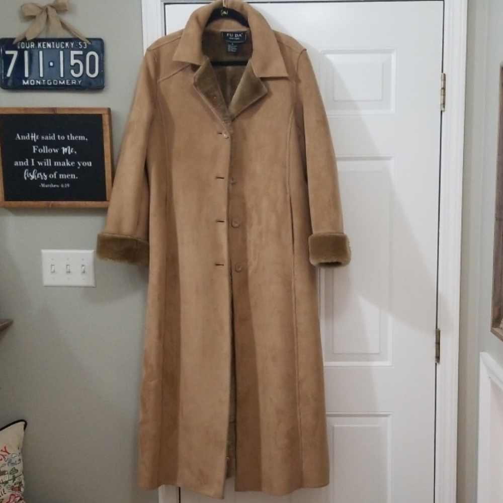 FU DA Faux Shearling Coat
